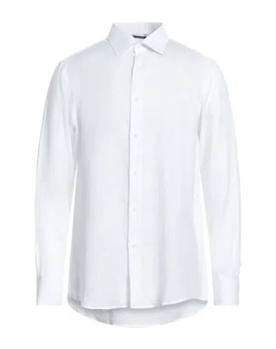 BERNA BERNA MAN SHIRT WHITE SIZE XXL LINEN