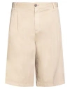 Berna Man Shorts & Bermuda Shorts Beige Size 38 Cotton, Elastane In Neutral