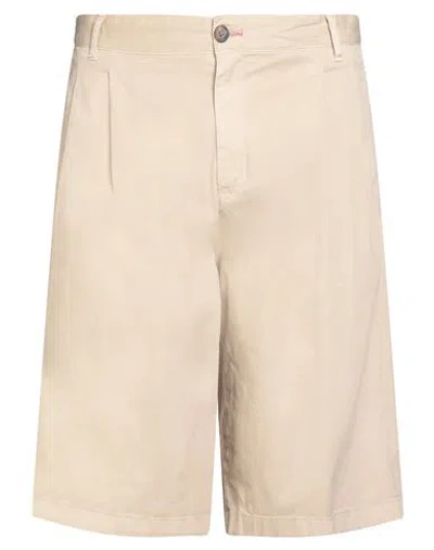 Berna Man Shorts & Bermuda Shorts Beige Size 38 Cotton, Elastane In Neutral