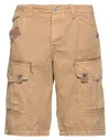 Berna Man Shorts & Bermuda Shorts Camel Size 36 Cotton In Beige