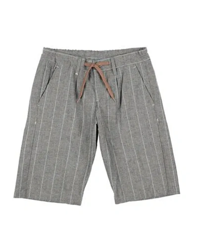Berna Man Shorts & Bermuda Shorts Charcoal Size 16 Cotton, Polyester, Polyamide In Gray