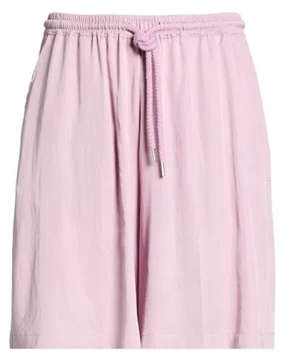 Berna Man Shorts & Bermuda Shorts Lilac Size 38 Tencel In Pink