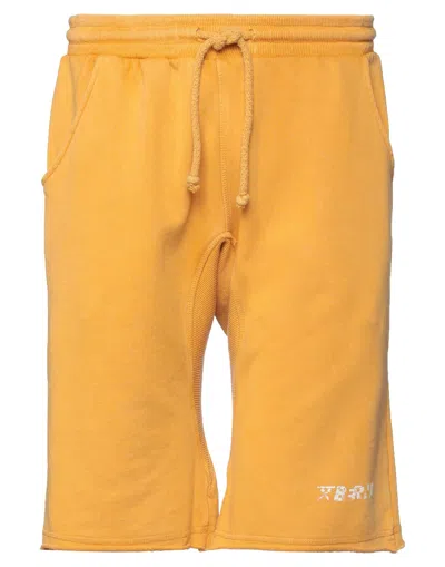 Berna Man Shorts & Bermuda Shorts Marigold Size S Cotton In Yellow