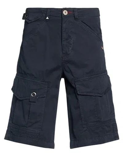 Berna Man Shorts & Bermuda Shorts Midnight Blue Size 26 Cotton