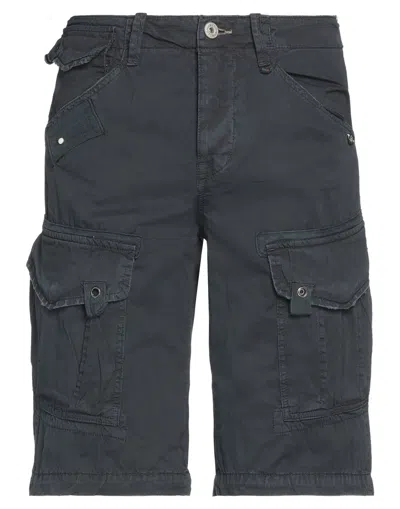 Berna Man Shorts & Bermuda Shorts Midnight Blue Size 38 Cotton