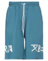 Berna Man Shorts & Bermuda Shorts Slate Blue Size 3 Cotton In Blue