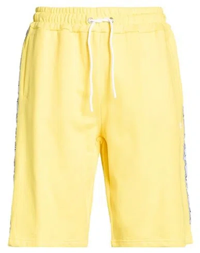 Berna Man Shorts & Bermuda Shorts Yellow Size Xl Cotton
