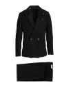Berna Man Suit Black Size 44 Viscose, Polyester In Black