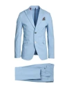 Berna Man Suit Light Blue Size 44 Cotton, Polyamide, Elastane