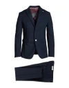Berna Man Suit Midnight Blue Size 40 Cotton, Polyamide, Elastane In Blue