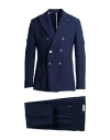 Berna Man Suit Navy Size 40 Polyester, Elastane