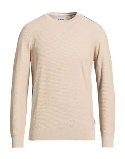 Berna Man Sweater Beige Size S Viscose, Polyamide In Neutral