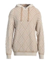 Berna Man Sweater Beige Size Xxl Dralon