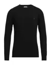 Berna Man Sweater Black Size S Cotton, Polyamide