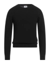 Berna Man Sweater Black Size S Wool, Acrylic