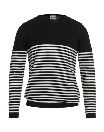 Berna Man Sweater Black Size Xl Cotton
