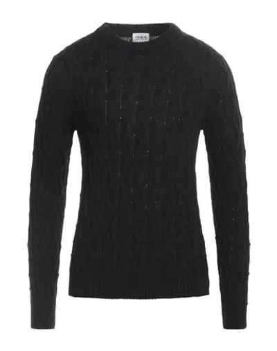 Berna Man Sweater Black Size Xxl Wool, Acrylic, Viscose, Alpaca Wool