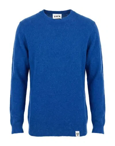Berna Man Sweater Bright Blue Size S Alpaca Wool, Wool, Polyamide, Acrylic, Elastane