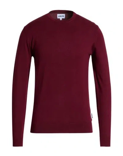 Berna Man Sweater Burgundy Size 3xl Viscose, Polyamide