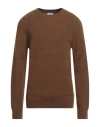 Berna Man Sweater Camel Size Xl Wool, Acrylic