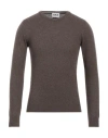 Berna Man Sweater Cocoa Size S Polyamide, Wool, Viscose, Cashmere In Gray