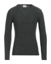 Berna Man Sweater Dark Green Size M Acrylic, Cotton, Polyester