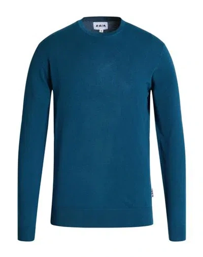 Berna Man Sweater Deep Teal Size 3xl Viscose, Polyamide In Blue