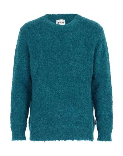 Berna Man Sweater Deep Teal Size Xxl Wool, Mohair Wool, Acrylic, Polyester In Green