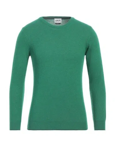 Berna Man Sweater Green Size M Polyamide, Wool, Viscose, Cashmere In Blue