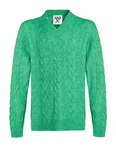 Berna Man Sweater Green Size Xl Wool, Acrylic, Viscose, Polyamide