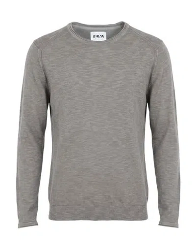 Berna Man Sweater Grey Size S Cotton In Gray