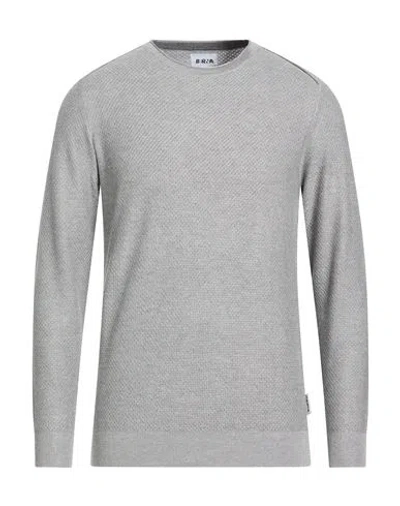 Berna Man Sweater Grey Size S Viscose, Polyamide In Gray