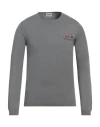 Berna Man Sweater Grey Size Xxl Cotton In Grey