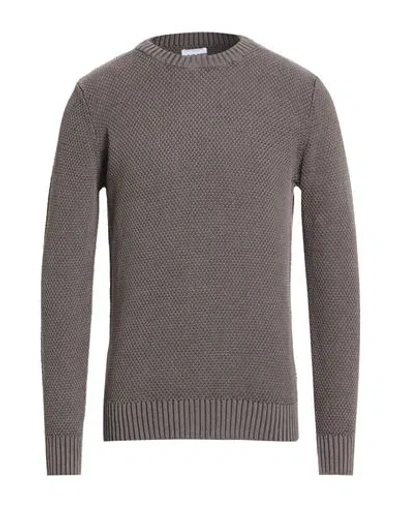 Berna Man Sweater Grey Size Xxl Cotton In Gray