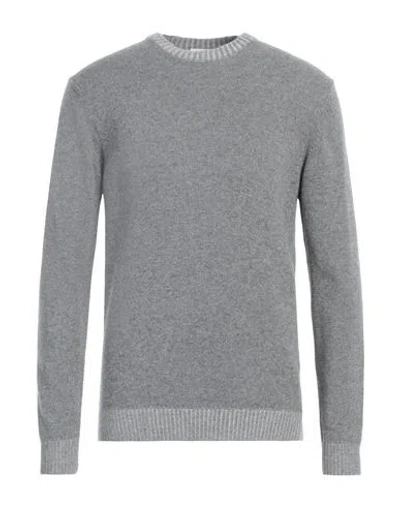 Berna Man Sweater Grey Size Xxl Wool, Viscose, Polyamide, Cashmere In Gray