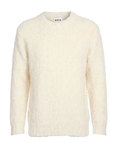 Berna Man Sweater Ivory Size Xxl Wool, Mohair Wool, Acrylic, Polyester In White