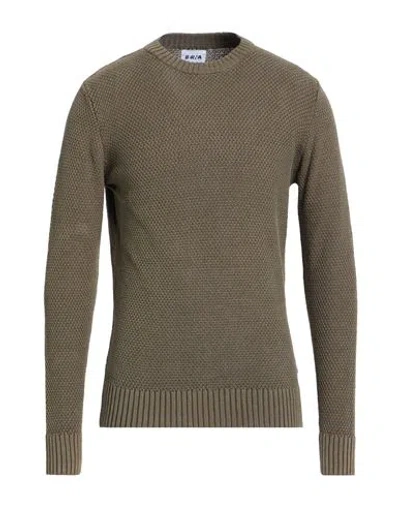Berna Man Sweater Khaki Size Xxl Cotton In Gray