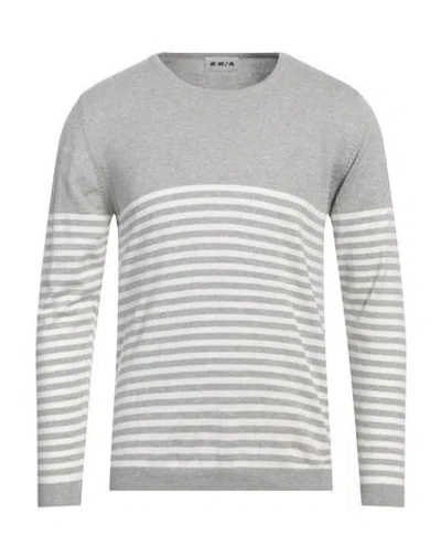 Berna Man Sweater Light Grey Size Xl Cotton