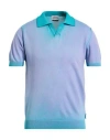 Berna Man Sweater Lilac Size Xl Cotton In Blue