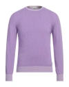 Berna Man Sweater Lilac Size Xxl Wool, Viscose, Polyamide, Cashmere In Purple