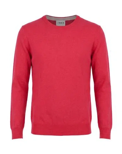 Berna Man Sweater Magenta Size L Wool, Viscose, Polyamide, Cashmere