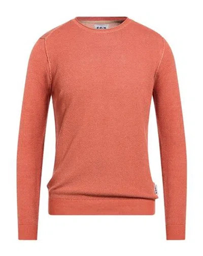 Berna Man Sweater Mandarin Size Xl Cotton In Orange