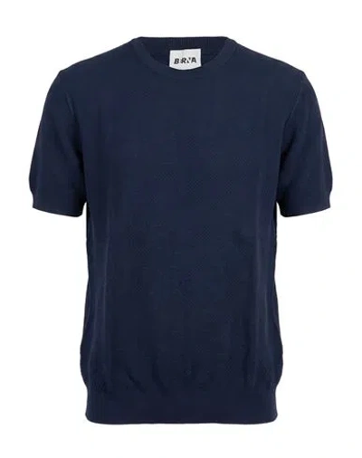 Berna Man Sweater Midnight Blue Size M Cotton