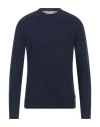 Berna Man Sweater Midnight Blue Size M Wool, Polyamide