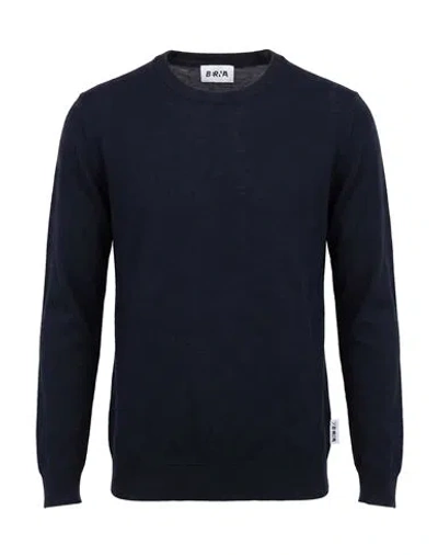 Berna Man Sweater Midnight Blue Size S Linen, Cotton
