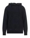 Berna Man Sweater Midnight Blue Size Xxl Dralon In Blue