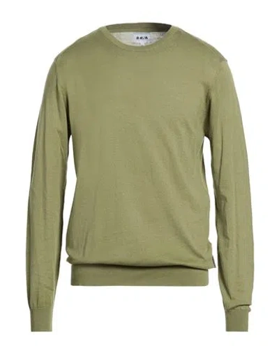Berna Man Sweater Military Green Size Xxl Cotton