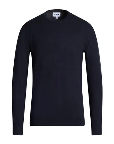 Berna Man Sweater Navy Size 3xl Viscose, Polyamide In Black