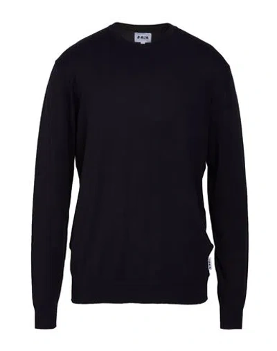 Berna Man Sweater Navy Size Xxl Viscose, Polyamide In Blue