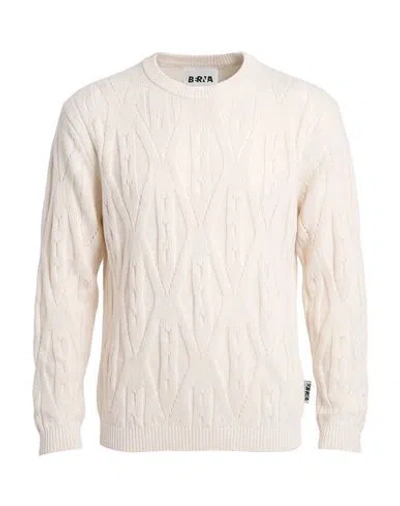 Berna Man Sweater Off White Size Xl Cotton, Acrylic